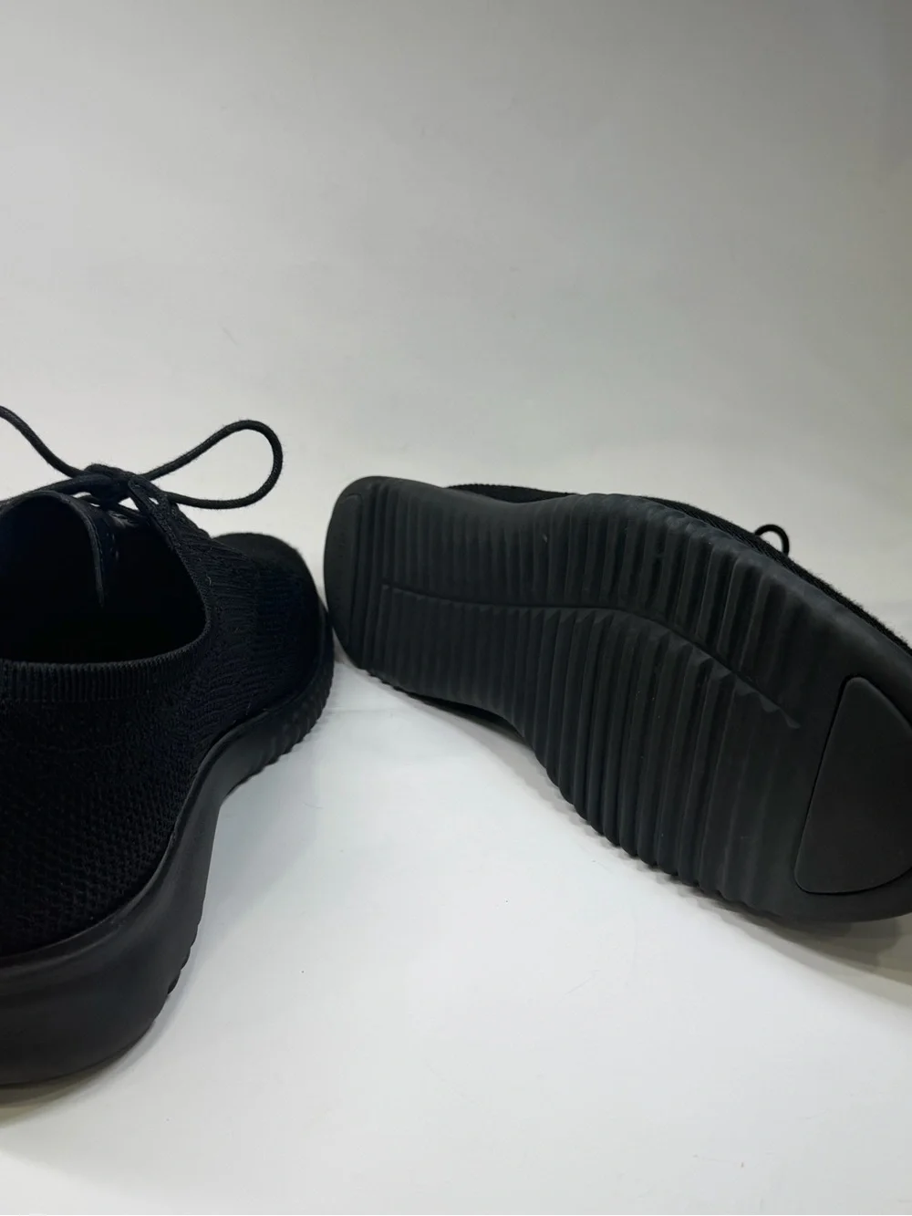 Cole Haan Men’s Black Knit Lace Up Sneakers Comfort Casual Shoes
